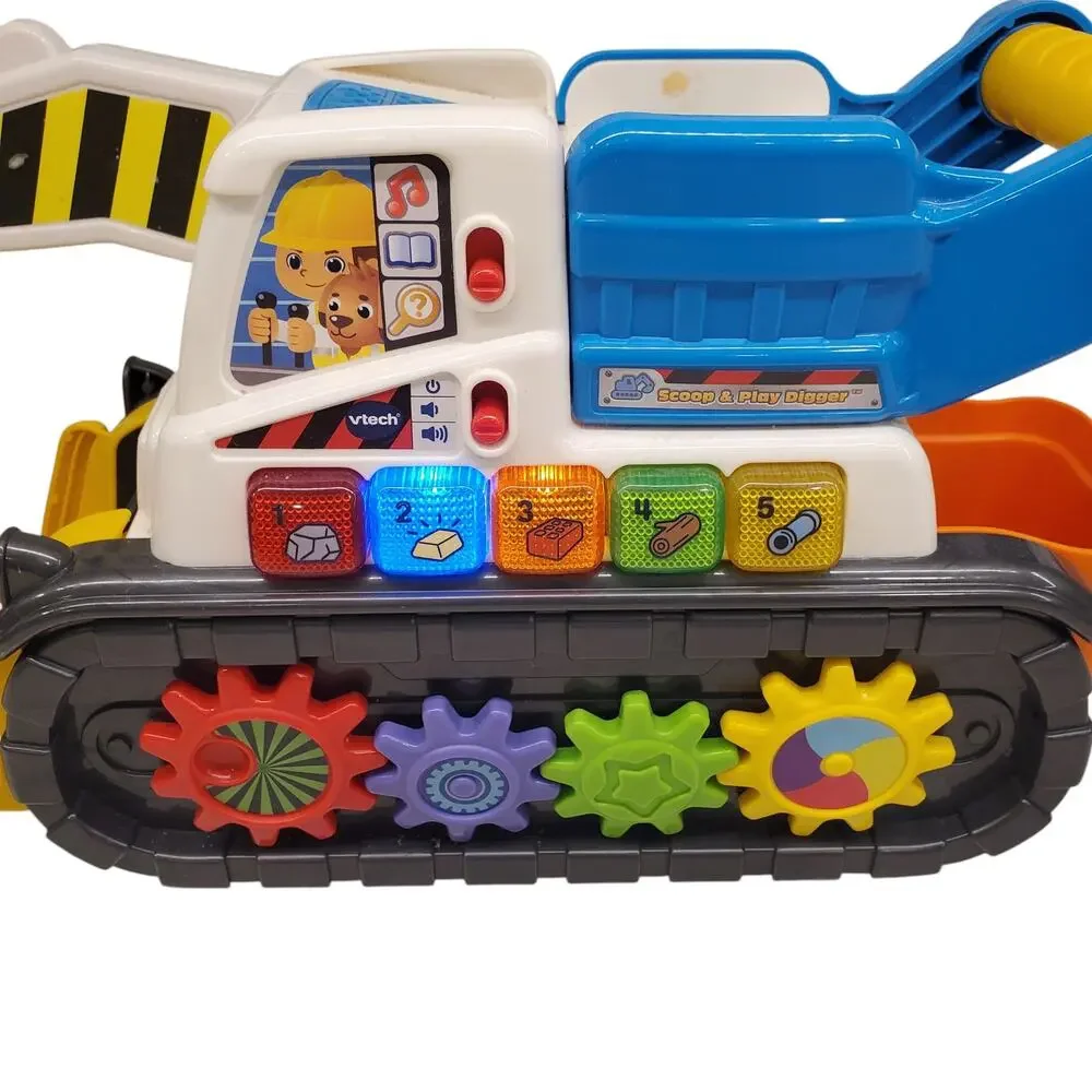 VTech Scoop and Play Digger Toddler Construction Learning Toys STEM
